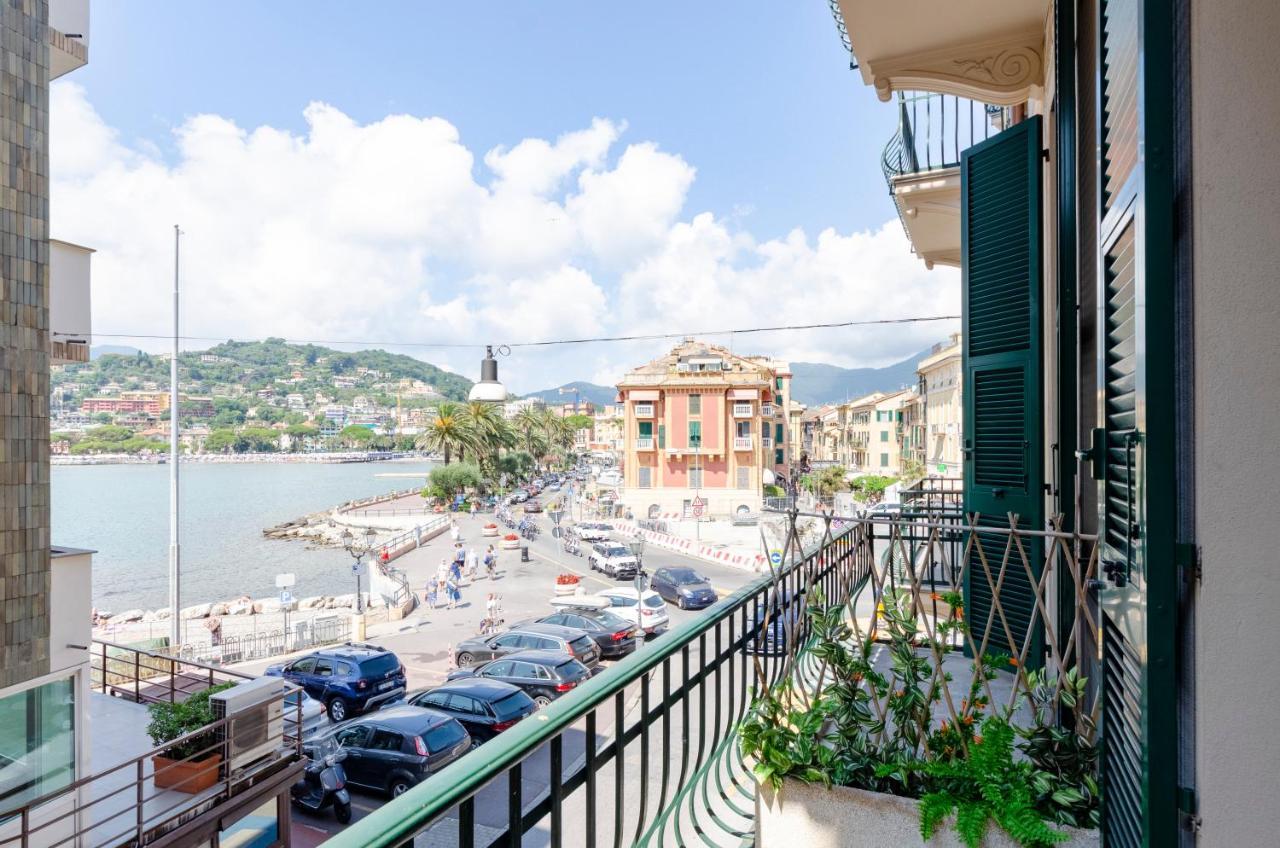 Alla Casa Rosa Al Mare, Central Seafront Stay With Free Private Garage, Air Conditionig, Wi-Fi, Ideal Choice For A Relaxing And Exciting Coastal Escape Rapallo Dış mekan fotoğraf